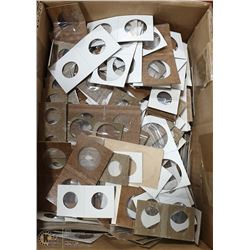 BOX OF COIN HOLDERS