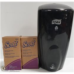 2 PCS NEW SCOTT HAND SOAP AND SOAP DISPENSER (WALL