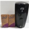 Image 1 : 2 PCS NEW SCOTT HAND SOAP AND SOAP DISPENSER (WALL