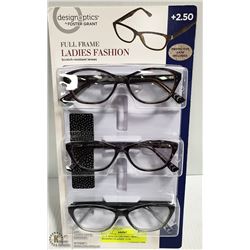 NEW SEALED LDS FOST. GRANT READING GLASSES +2.50