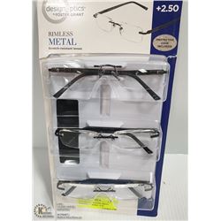 NEW SEALED FOSTER GRANT READING GLASSES +2.50