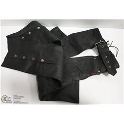 LEATHER HORSE RIDING PANTS