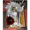 Image 1 : BOX W/NEW CHRISTMAS SUPPLIES INCL. SILVER