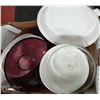Image 1 : HOUSEWARE LOT: INCLUDES FRENCH CORNING WARE AND