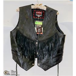 INTERSTATE LEATHER LADIES FRINGE VEST SIZE XXL