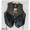 Image 1 : INTERSTATE LEATHER LADIES FRINGE VEST SIZE XXL