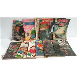 BOX OF OLD ESTATE COMICS - 10, 12 & 15 CENT PRICES