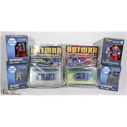 2 BATMAN DIECAST + 4 VINIMATES