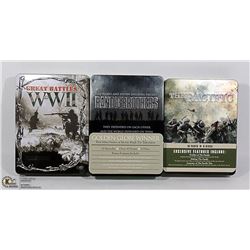 BAND OF BROTHERS AND THE PACFIC METAL TIN SET