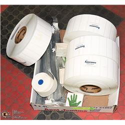 LOT OF 4 ROLLS OF SHIPPING LABELS