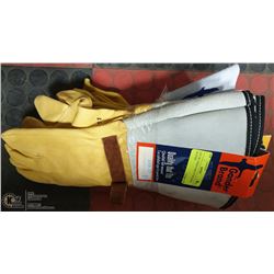 LOT OF 5 NEW PAIRS OF WELDING GLOVES