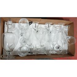 MIKASA CRYSTAL GLASSWARE & DECANTER