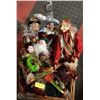 Image 1 : BASKET OF ASSORTED DOLLS