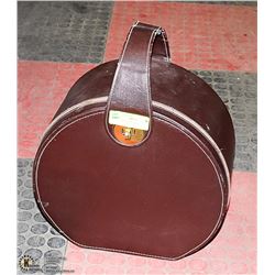 1960'S BROWN HAT BOX