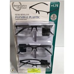 NEW SEALED FOSTER GRANT READING GLASSES +1.75