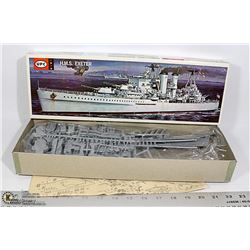 NEW UPC H.M.S. EXETER SCALE WARSHIP MODEL