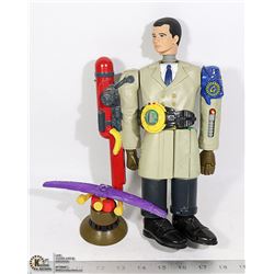 VTG INSPECTOR GADGET FIGURINE W/ MANY MOVING