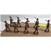 Image 1 : ANTIQUE 9 PCS LEAD SOLDIERS "INFANTRY"