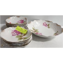 1928-1932 SILESIEN BERRY BOWL DESERT BOWL GOLD TRI