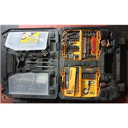 DEWALT CASE WITH DRILL BITS
