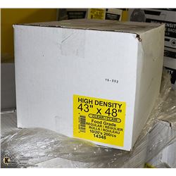 CASE OF 200 43"X48" CLEAR FOOD GRADE GARBAGE BAGS