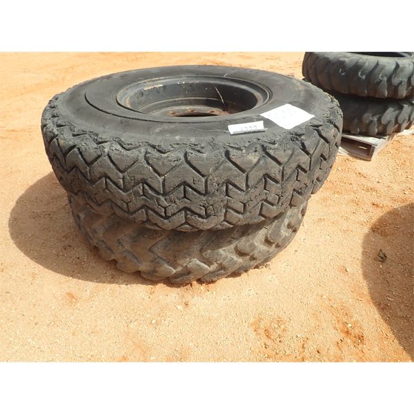 (2) 14.00R24 tires & rims