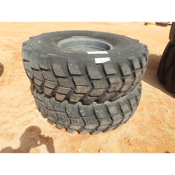 (2) 16.00R24 tires & rims