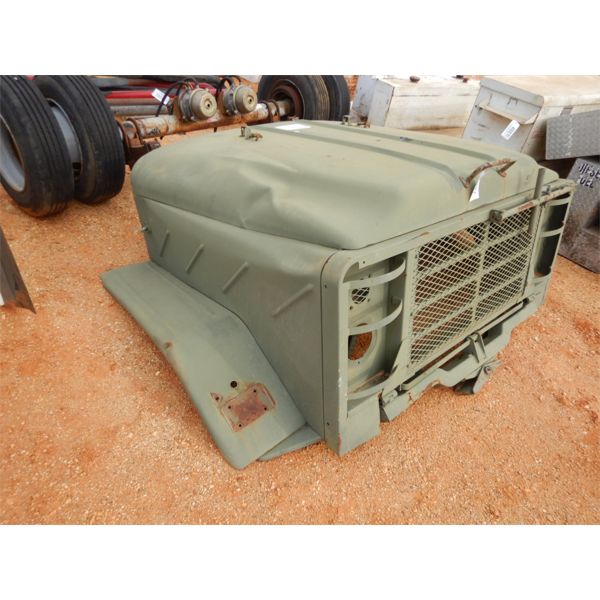 Military truck hood