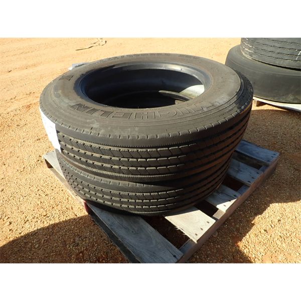 (2) 255/80R22 tires
