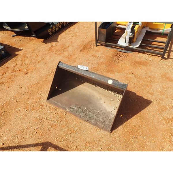 36" bucket, fits skid steer loader