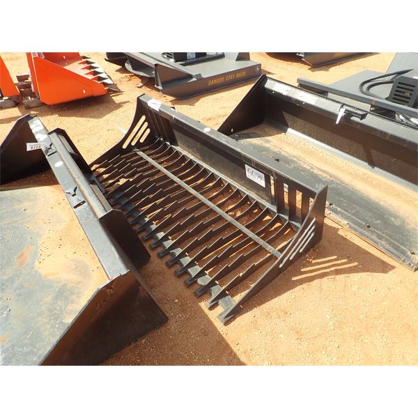 78" rock bucket. fits skid steer loader 