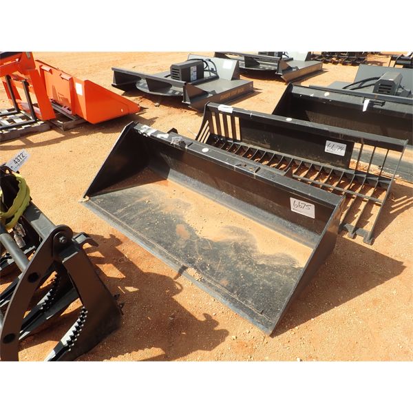 78" low profile bucket, fits skid steer loader