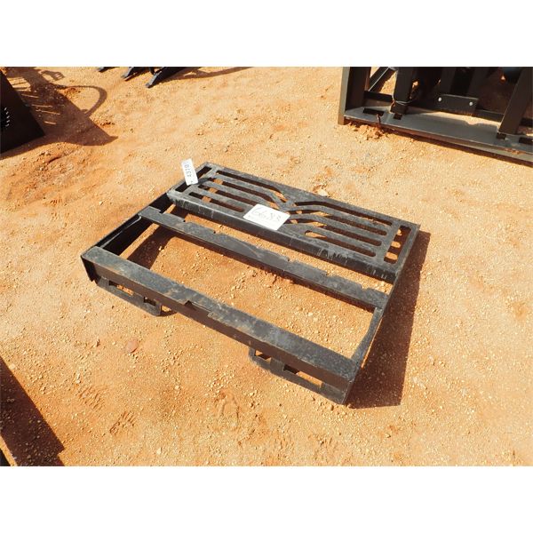 Fork attach frame, fits skid steer loader