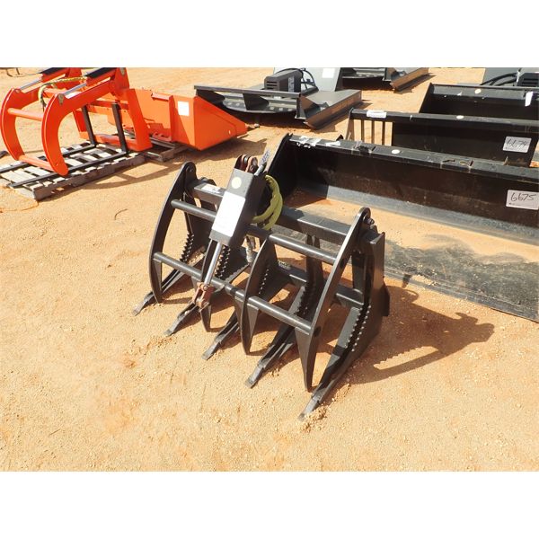 48" E series root grapple, fit skid steer loader