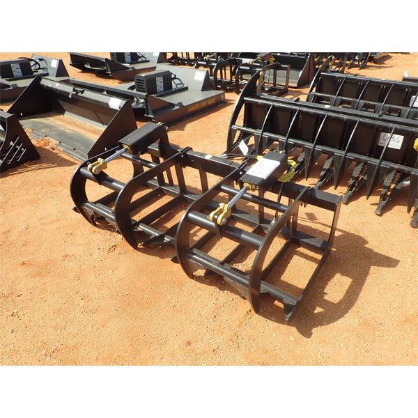 72" root grapple, fits skid steer loader