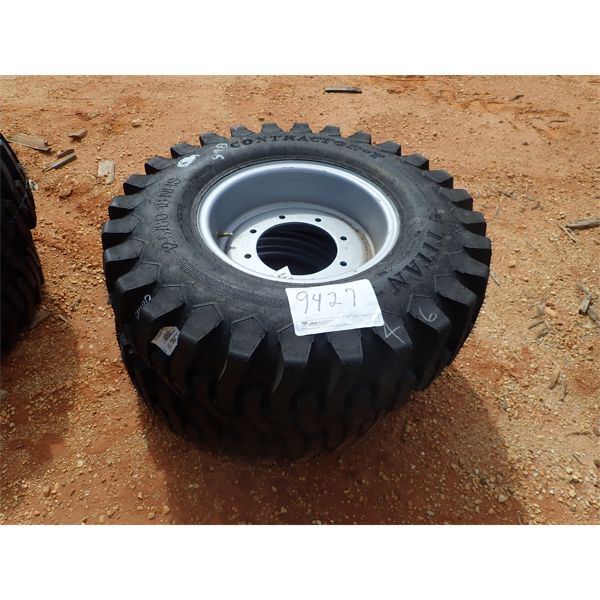 (2) 12.5/80-18 tires w/rims