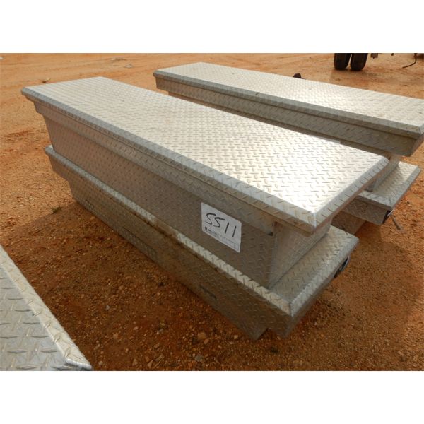 (2) 71" aluminum tool box