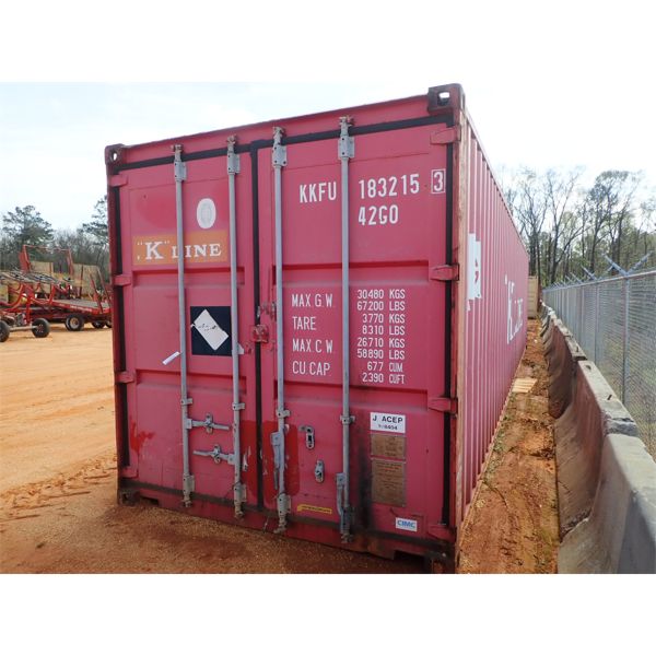 40' steel shipping container