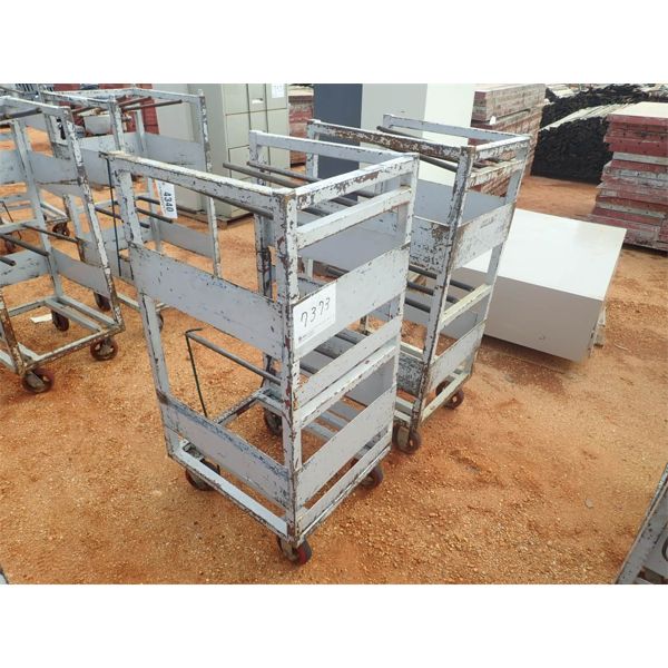 (2) metal roll around parts car