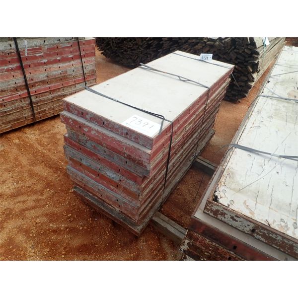 (1) pallet of concrete forms