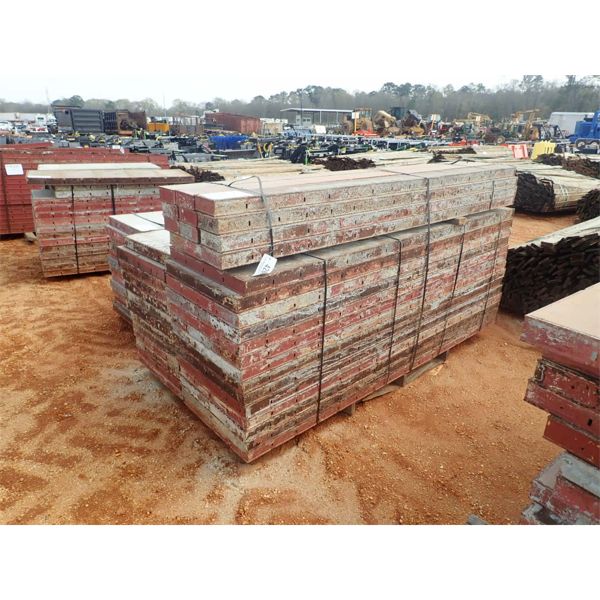 (1) pallet of concrete forms