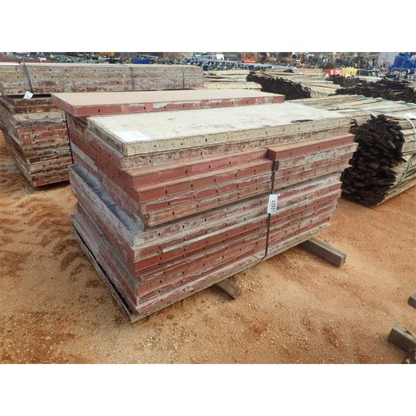 (1) pallet of concrete forms