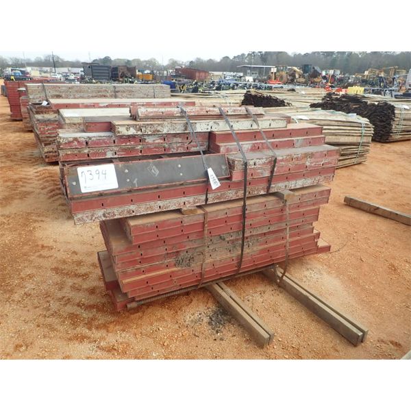 (1) pallet of concrete forms