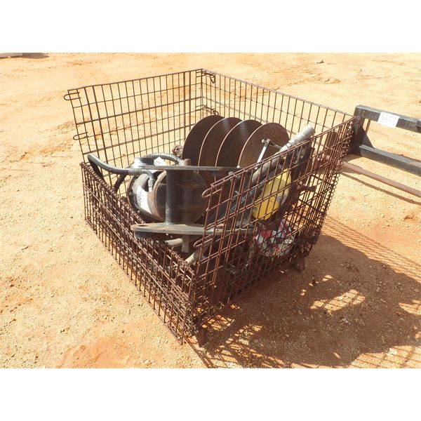 CAT A26 hyd auger w/4 misc size bits