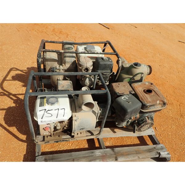 (3) water pumps, gas engine