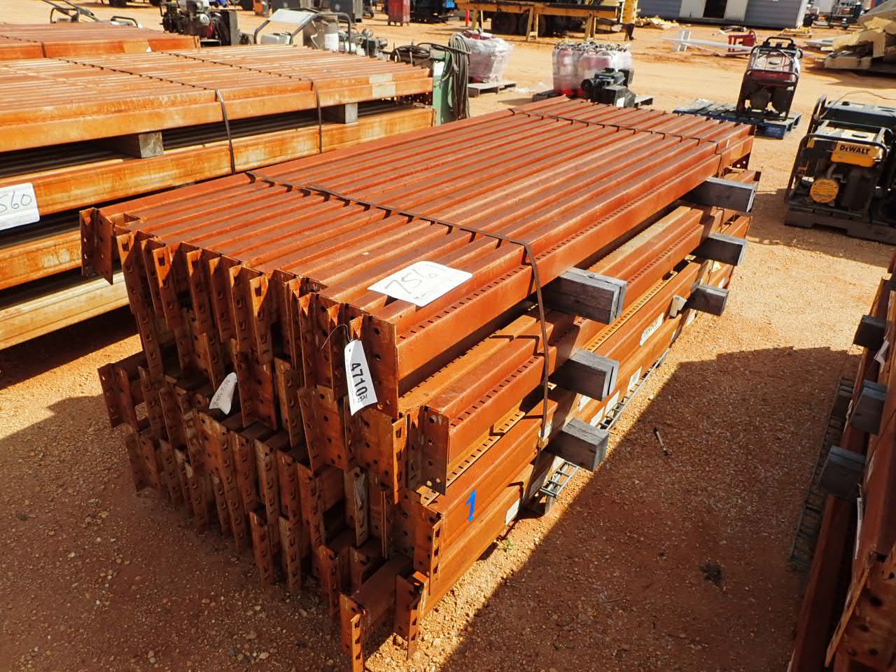 Steel Support Rails (1) pallet 8' steel support rails