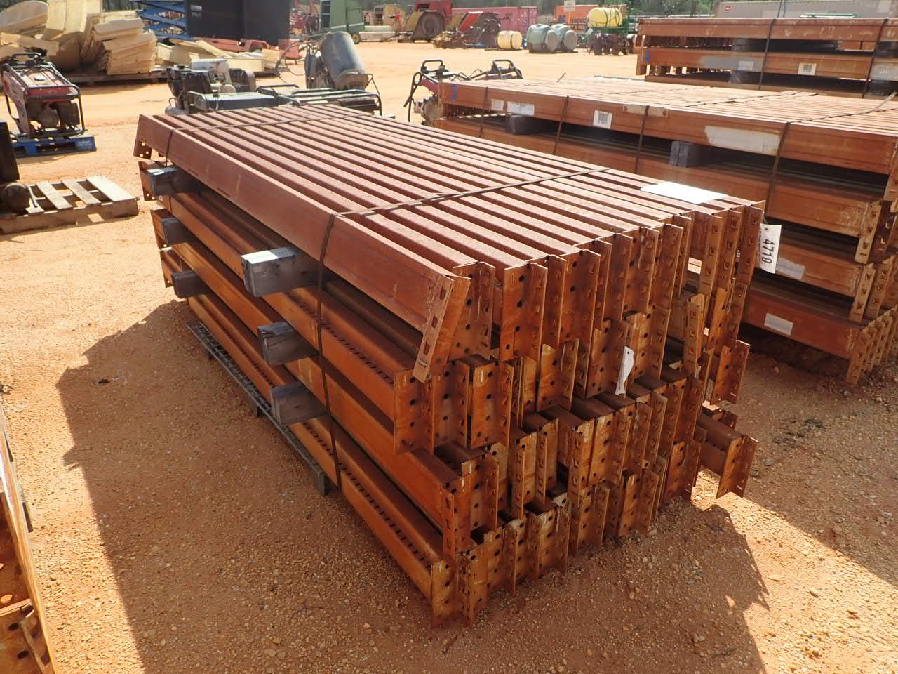 Steel Support Rails (1) pallet 8' steel support rails
