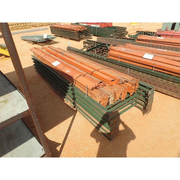 (1) pallet shelving rail w/support post