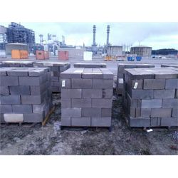 2 pallets of approx. 75 standard core concrete blocks w/ approx. 15 pavers