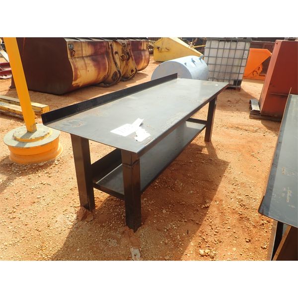 90" x 29" steel workbench/table